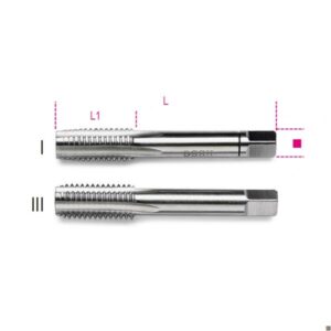 coppia di maschi a mano sgrossatore e finitore M14 X 1,25