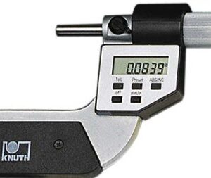MICROMETRO DIGITALI IP65
 A LEVA RAPIDA
0-25 mm PRECISIONE 
+/- 0,003