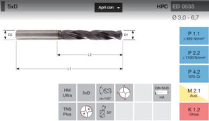 PUNTA MD XH 5XD CF ED0563 D 2,95 L57/21