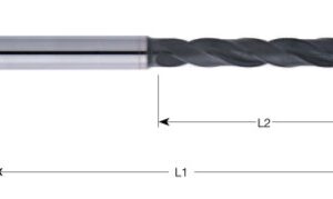 PUNTA MD SERIE XH 20XD CON FORI DI LUBRIFICAZIONE D 9,50 LTOT 290 MM UTILE 230 MM.