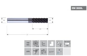 FRESA MD MULTITAGLIENTI CIL. L ATT. CILIND. D 8,00 L 68/24