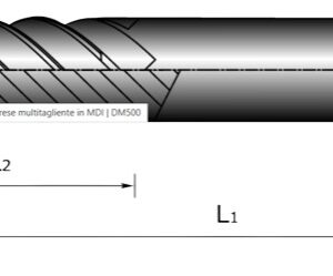 FRESA MD MULTITAGLIENTI CIL.  ATT. CILIND. D 6,00 L 57/13