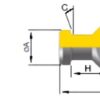 CODOLO PROLUNGATO DIN69872 M16  MORSE TAPER 4
