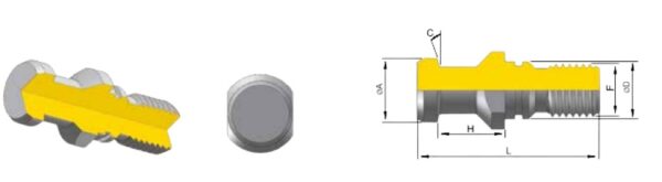 CODOLO M24 DIN69872/A SENZA FORO