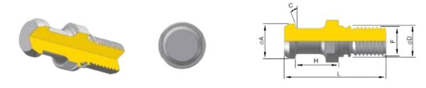 CODOLO M12 JIS-B 6339 SENZA FORO