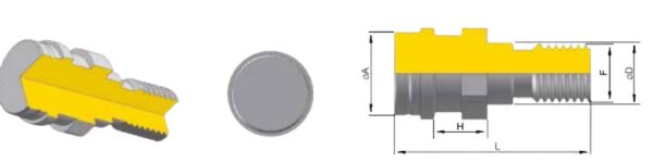 CODOLO M24 MAHO-OTT TYPE / DIN69871 SENZA FORO