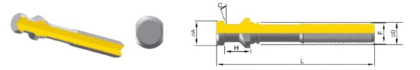 CODOLO PROLUNGATO ISO7388/2-A  M10 MORSE TAPER 2