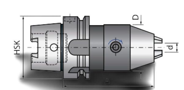 MANDRINO AUTOSERRANTE HSK100A H110 HD13