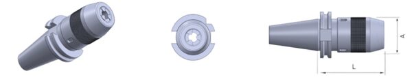 MANDRINO AUTOSERRANTE TC40 H100 DCK13