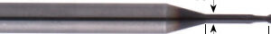 MICROFRESA MD TORICA Z2 8xD ATT. CILIND. D 1,50  L 65/1,8/12 R 0,15 MM