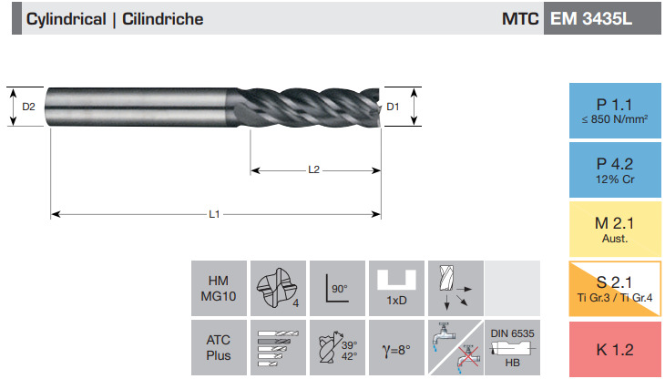 FRESA MD XP Z4 CL SF EM3435L D16,00 L100/48