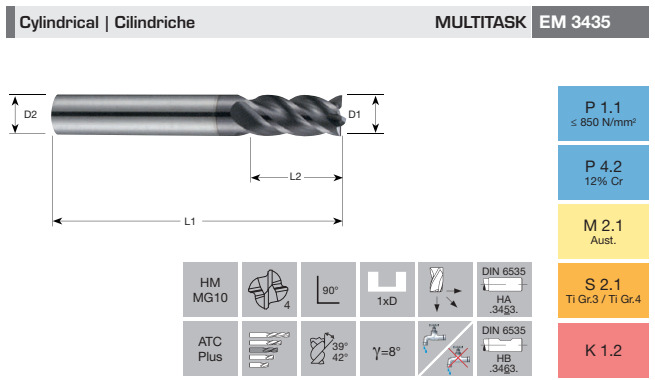 FRESA MD XP Z4 CL SF EM3435XL D16,00 L160/80