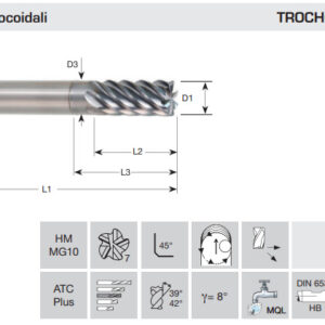 FRESA MD 7 CIL.  ATT. WELDON D 5,00 L 57/13/20