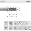 FRESA MD 7 CIL.  ATT. WELDON D 8,00 L 63/21/25