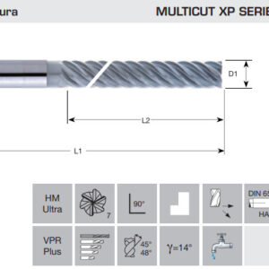 FRESA MD PLUS MULTITAGLIENTI CIL. XL ATT. CILIND. D 20,00 L 160/100