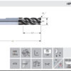 FRESA MD PLUS Z4 TORICA  ATT. WELDON D 4,00 L 57/11 R 0,5 MM