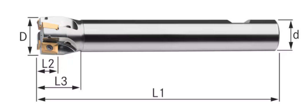FRESA Z2 PER INSERTI DI FRESATURA D 20,00 L104/38